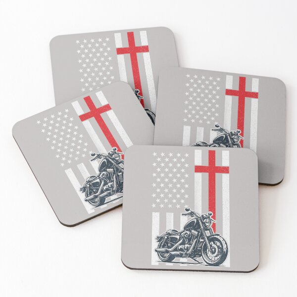 Item preview, Christian Biker Motorcycle American Flag Cross designed and sold by mjohnson9.