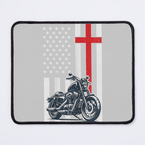 Item preview, Christian Biker Motorcycle American Flag Cross designed and sold by mjohnson9.