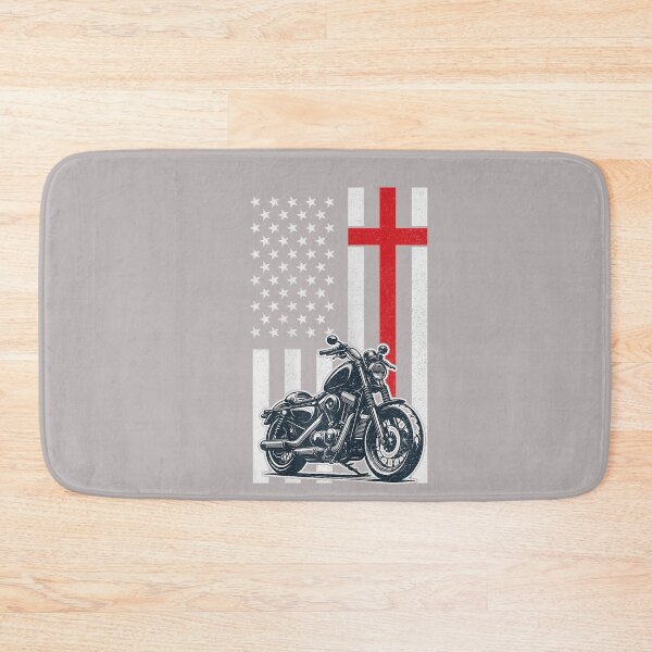 Item preview, Christian Biker Motorcycle American Flag Cross designed and sold by mjohnson9.