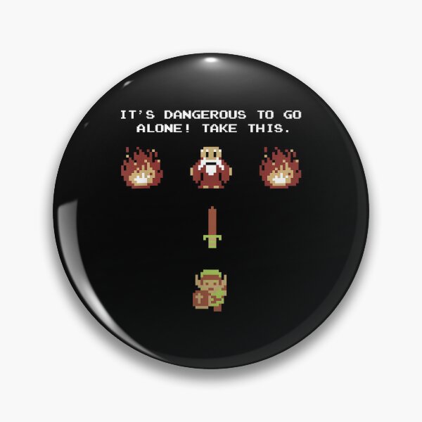 Item preview, Dangerous To Go Alone Retro Quote designed and sold by koacxuang.
