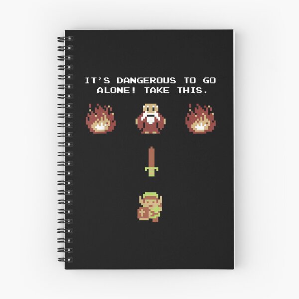 Item preview, Dangerous To Go Alone Retro Quote designed and sold by koacxuang.