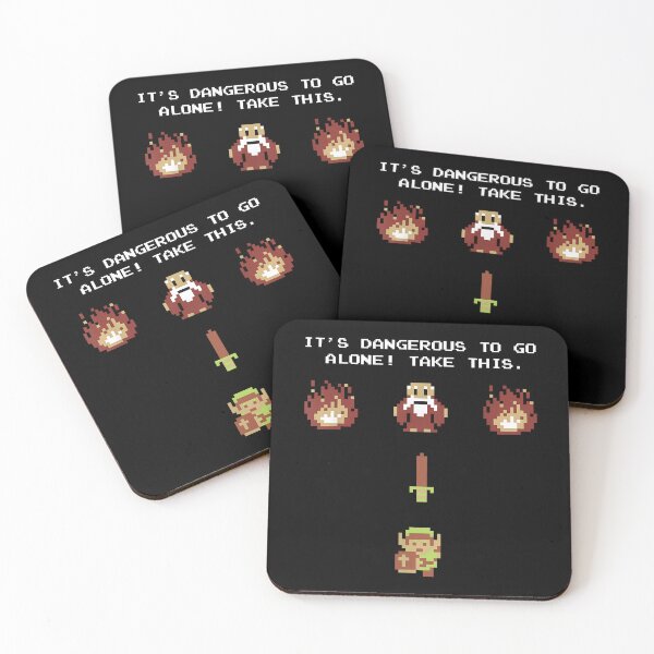 Item preview, Dangerous To Go Alone Retro Quote designed and sold by koacxuang.