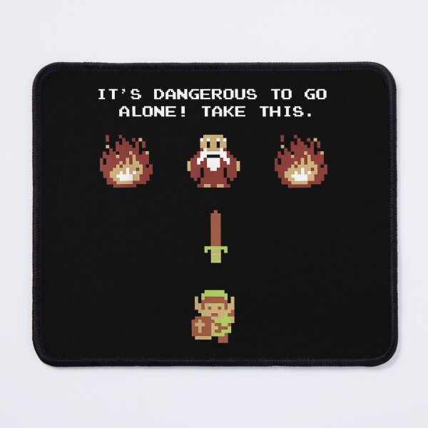Item preview, Dangerous To Go Alone Retro Quote designed and sold by koacxuang.