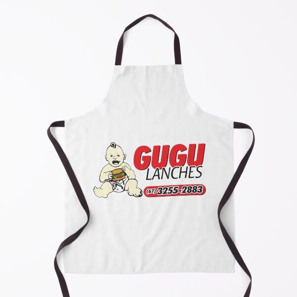 Item preview, Gugu Lanches Baby Eating Burger Mascot Vintage Logo designed and sold by chaartis.