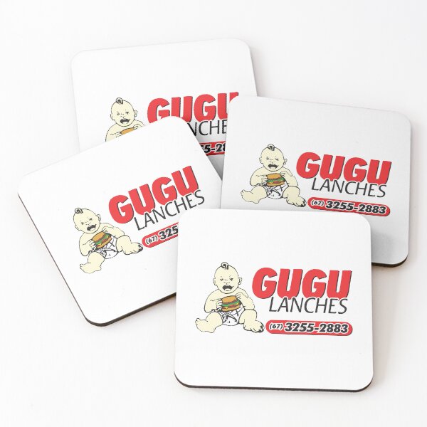 Item preview, Gugu Lanches Baby Eating Burger Mascot Vintage Logo designed and sold by chaartis.
