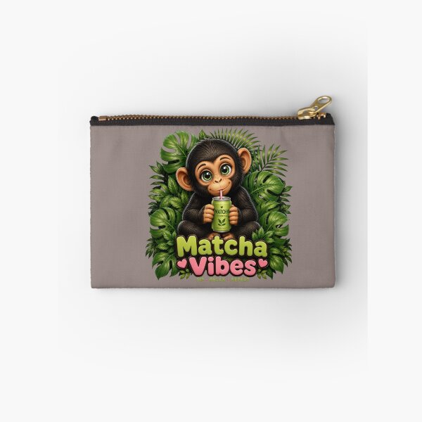 Item preview, Cute Chimp Matcha Vibes Kawaii Jungle Tea Lover T-Shirt designed and sold by Aimetoi.