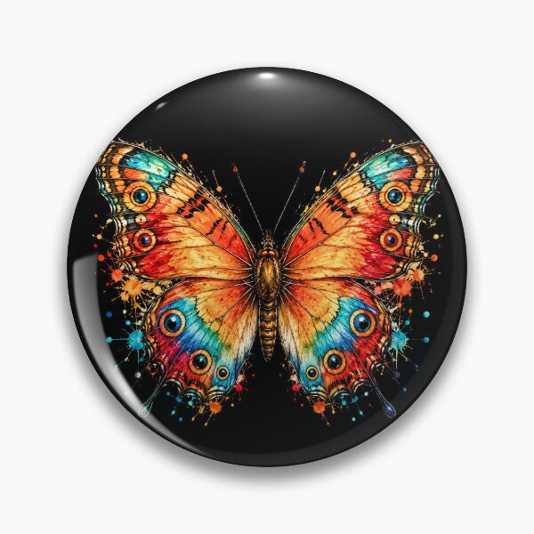 Item preview, Sunset Fantasy Butterfly Watercolor Illustration designed and sold by ColorSplash123.