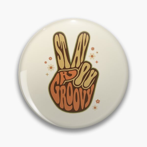 Item preview, STAY GROOVY Retro Peace Sign designed and sold by iamadiii.