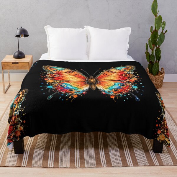 Item preview, Sunset Fantasy Butterfly Watercolor Illustration designed and sold by ColorSplash123.