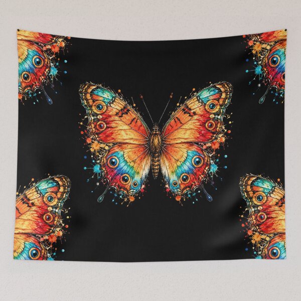 Item preview, Sunset Fantasy Butterfly Watercolor Illustration designed and sold by ColorSplash123.