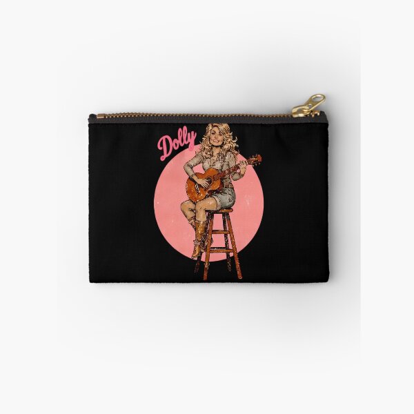 Item preview, Dolly Parton Acoustic Guitar Pink Circle Poster designed and sold by nitroexcalibur.
