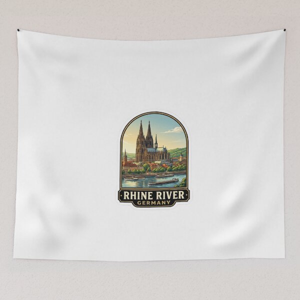 Item preview, Rhine River Germany designed and sold by TulipaGraphics.