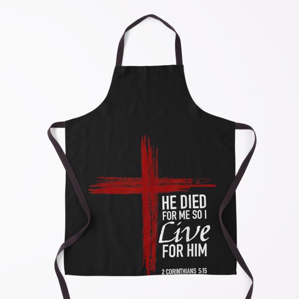Item preview, He Died For Me So I Live For Him Christian Cross Bible Verse designed and sold by CriseldaBruning.