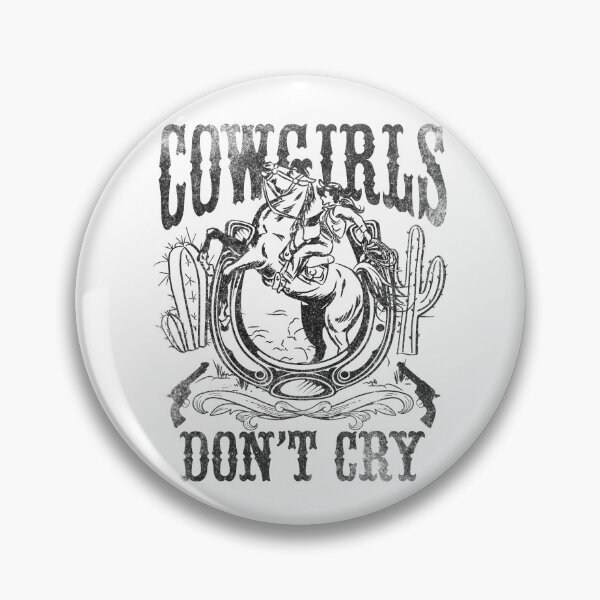 Item preview, Cowgirls Dont Cry Vintage Western Graphic Art designed and sold by The secret storage room.