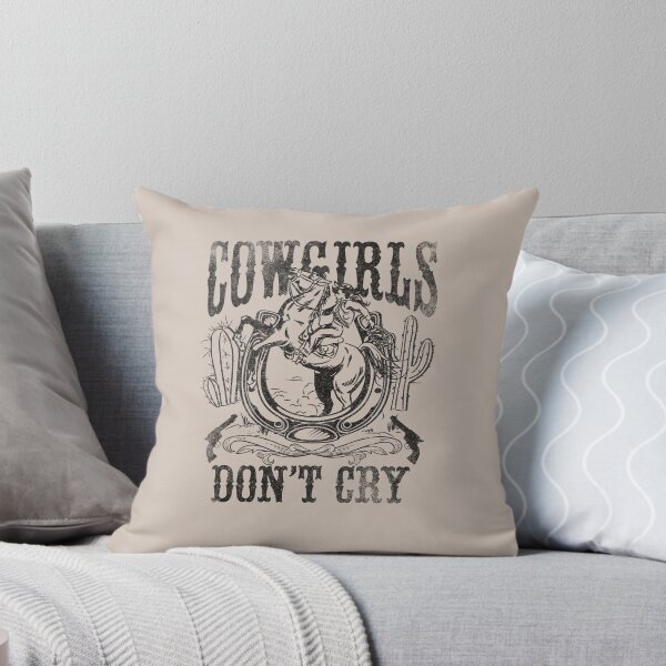Item preview, Cowgirls Dont Cry Vintage Western Graphic Art designed and sold by The secret storage room.