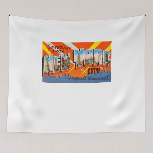 Item preview, Retro NYC Postcard designed and sold by Weirdly Specific.