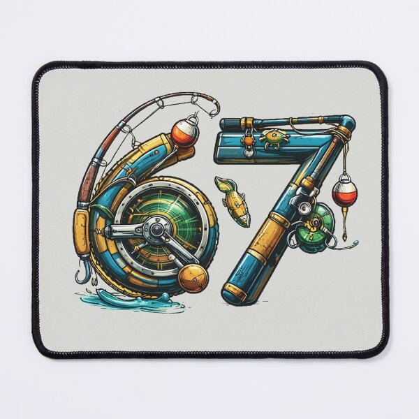 Item preview, 67 fishing rod meme designed and sold by DIGOR shop.