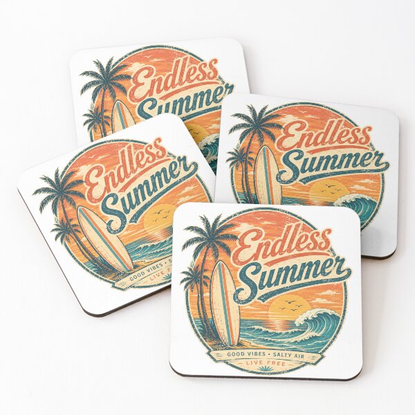 Item preview, Vintage Palm Tree Sunset Ocean Waves Design designed and sold by Awarrie.