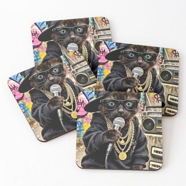 Item preview, Gangster rapper cat designed and sold by frankuffmann.