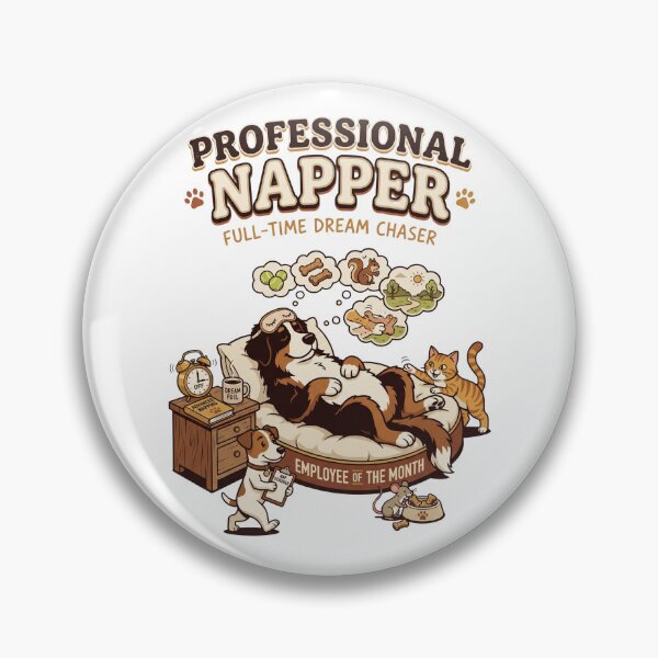 Item preview, Professional Napper | Funny Dog Lover Design | Cozy Sleeping Dog Illustration | Pet Lifestyle Graphic designed and sold by SAJ Design Studio.