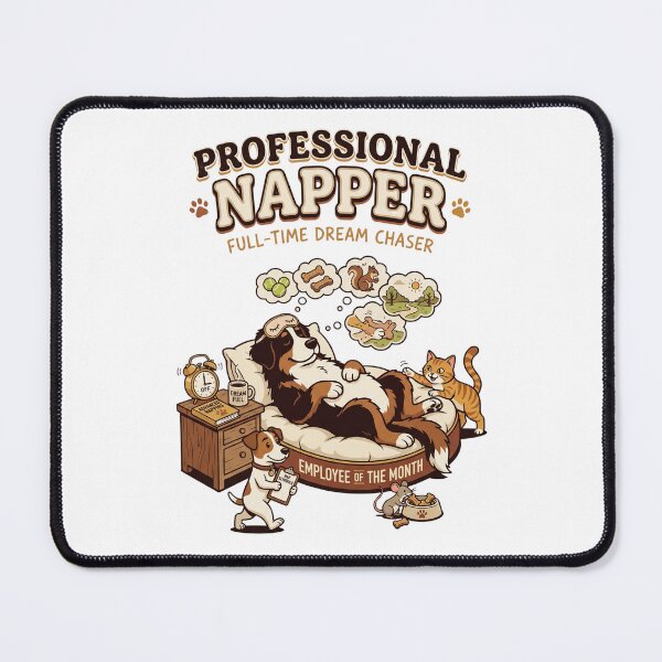 Item preview, Professional Napper | Funny Dog Lover Design | Cozy Sleeping Dog Illustration | Pet Lifestyle Graphic designed and sold by SAJ Design Studio.