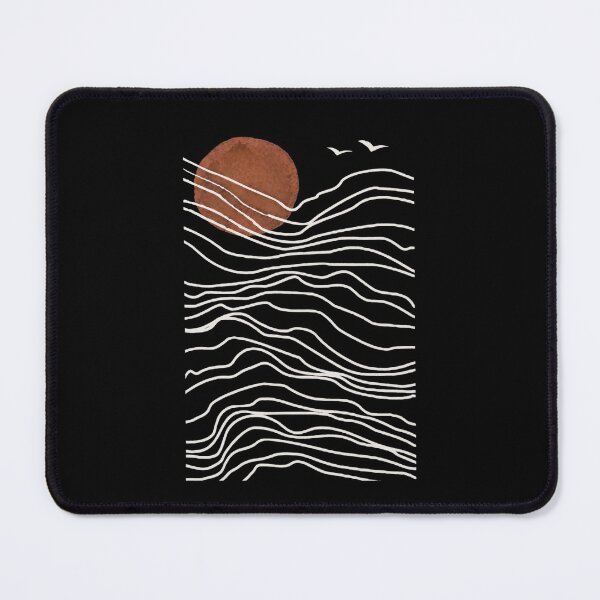 Item preview, Abstract Sun and Waves Minimalist Line Art designed and sold by Shopeon Designs.
