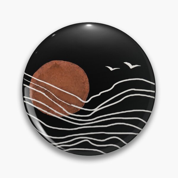 Item preview, Abstract Sun and Waves Minimalist Line Art designed and sold by Shopeon Designs.