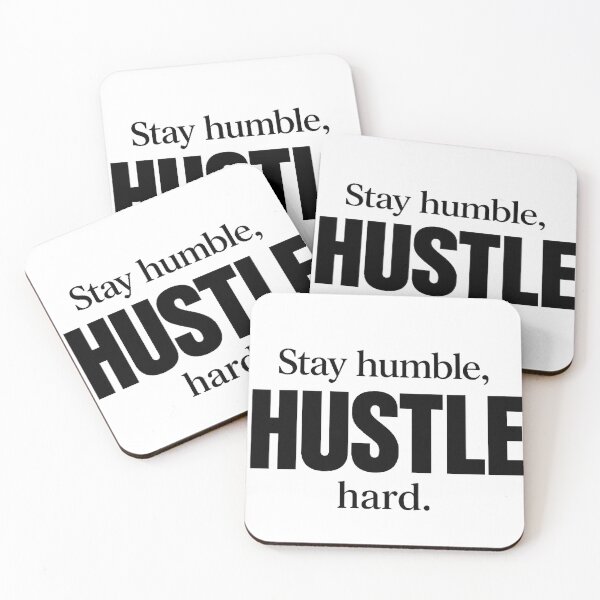 Item preview, Stay Humble Hustle Hard Motivational Quote Typography designed and sold by hoille.