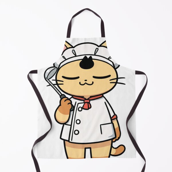 Item preview, Cat - Orange Chef White Toque Red Scarf designed and sold by World-Pets.