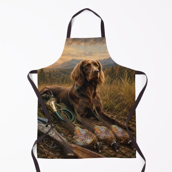 Item preview, German Longhaired Pointer Hunting Companion | Fine Art Sporting Dog Illustration designed and sold by TammyHunterArt.