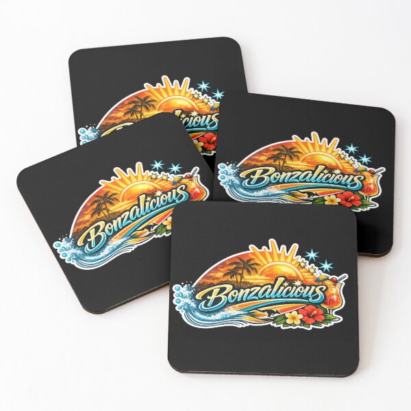 Item preview, Bonzalicious Tropical Beach Sunset Logo designed and sold by EverclearDesign.