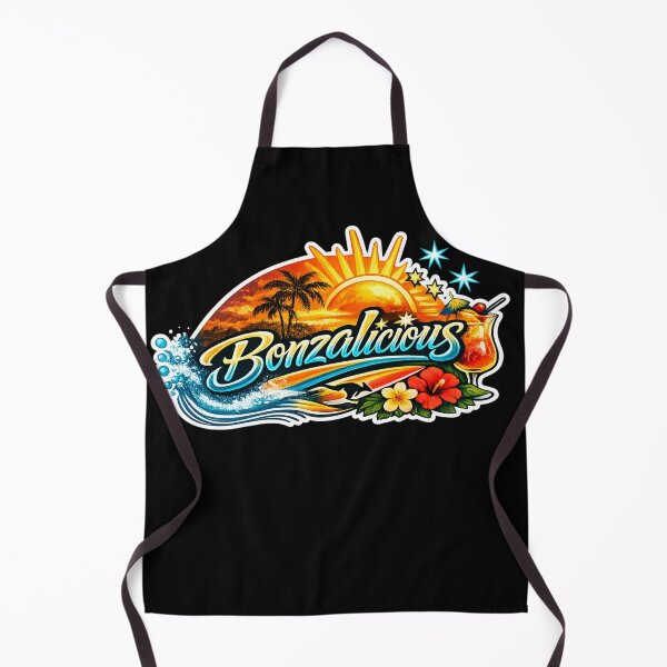 Artikelvorschau, Bonzalicious Tropical Beach Sunset Logo entworfen und verkauft von EverclearDesign.