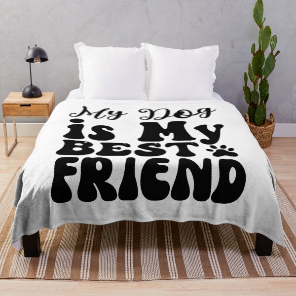 Item preview, My Dog is My Best Friend Dog Paw Retro Quote designed and sold by SoyLamderma.