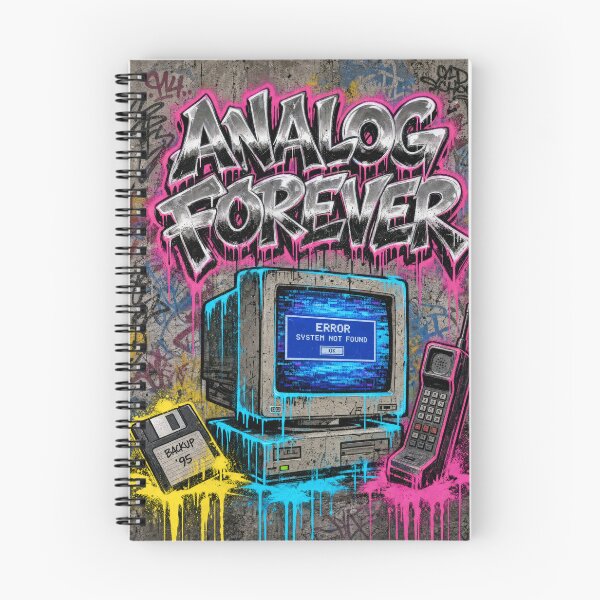 Item preview, Analog Forever – Retro Computer Graffiti Design designed and sold by Arrow2025.
