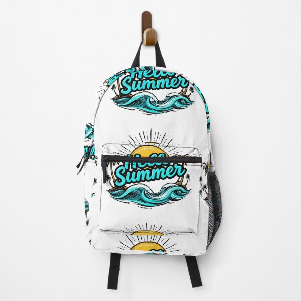 Item preview, Tropical Beach Waves Palm Trees Sunshine Vintage Summer Design designed and sold by Awarrie.