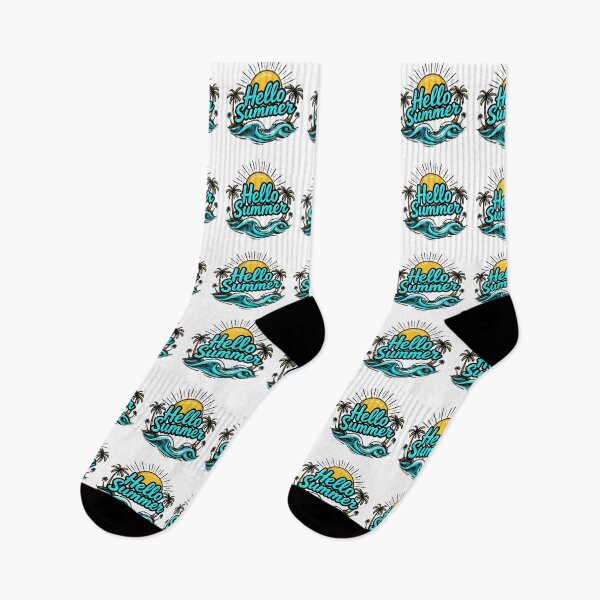 Item preview, Tropical Beach Waves Palm Trees Sunshine Vintage Summer Design designed and sold by Awarrie.
