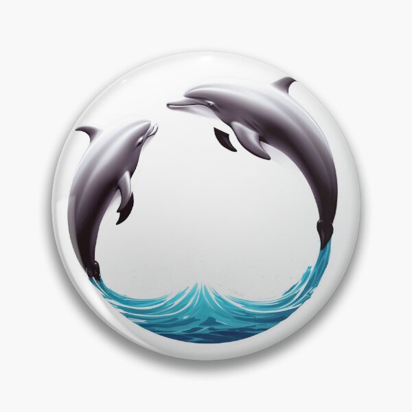 Item preview, Twin Dolphins Ocean Circle designed and sold by Fetraus.