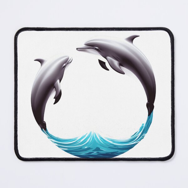 Item preview, Twin Dolphins Ocean Circle designed and sold by Fetraus.