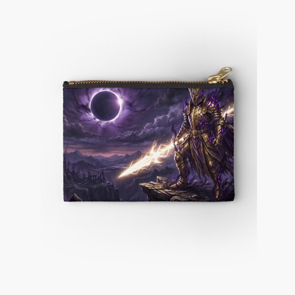 Item preview, Eclipse Paladin Corrupted Golden Knight Dark Fantasy Art designed and sold by TheRichGallery.