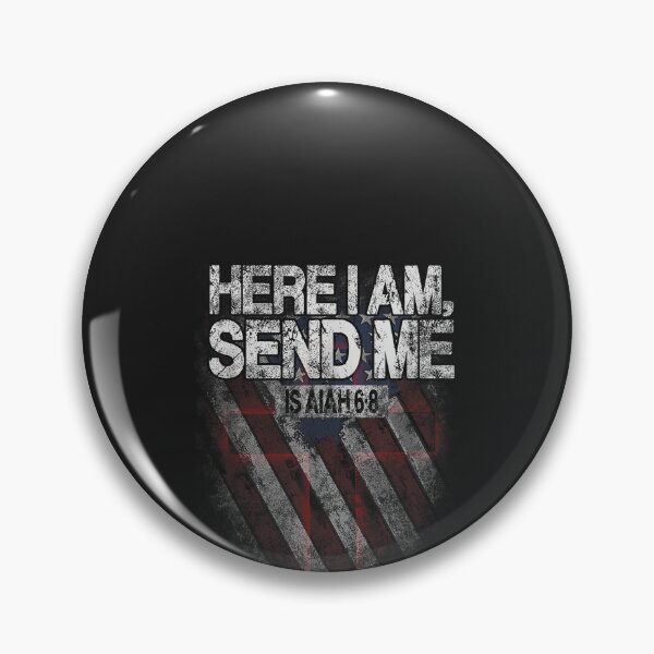 Item preview, Here I Am Send Me American Flag Cross Isaiah 6 8 Bible Verse designed and sold by CriseldaBruning.