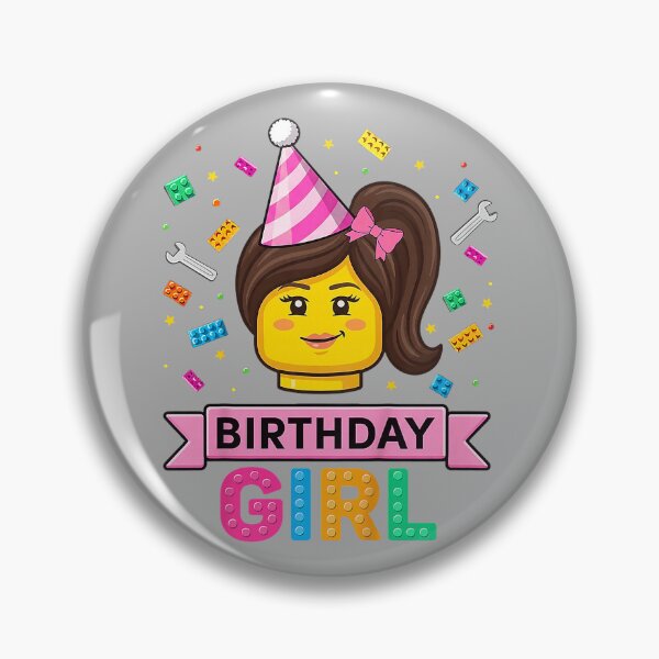 Item preview, Building Bricks Girl Birthday Party Master Builder Blocks designed and sold by GreggRoss.