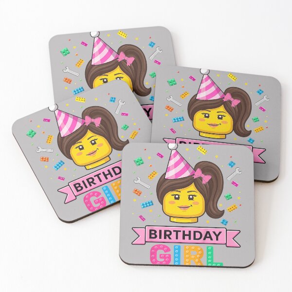Item preview, Building Bricks Girl Birthday Party Master Builder Blocks designed and sold by GreggRoss.