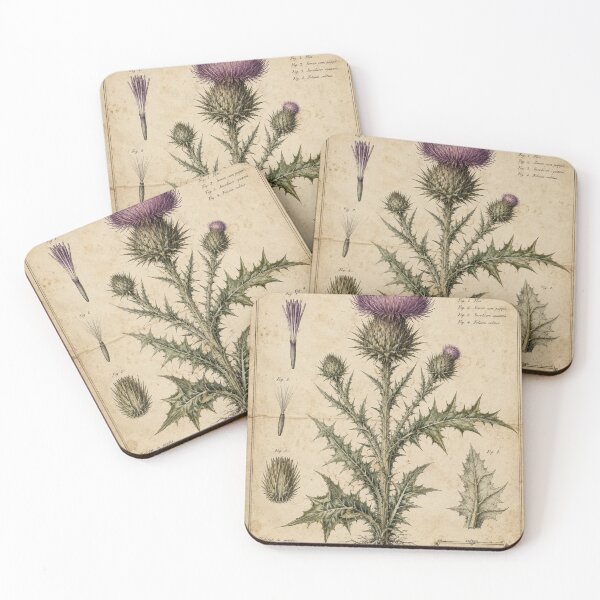 Item preview, Vintage Purple Thistle Botanical Study designed and sold by MWprint.
