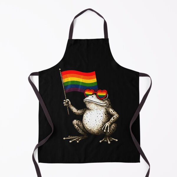 Item preview, Frog Holding Rainbow Flag Heart Glasses LGBT Pride Poster designed and sold by Chibicharm's.
