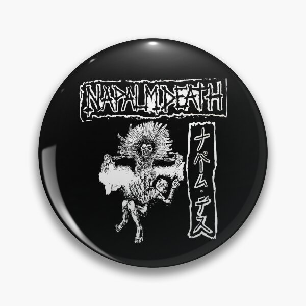 Item preview, Napalm Death Japanese Text Skeleton designed and sold by dip2ar.