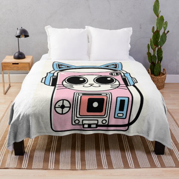 Item preview, Cat - Pink Walkman Retro Headphones designed and sold by World-Pets.