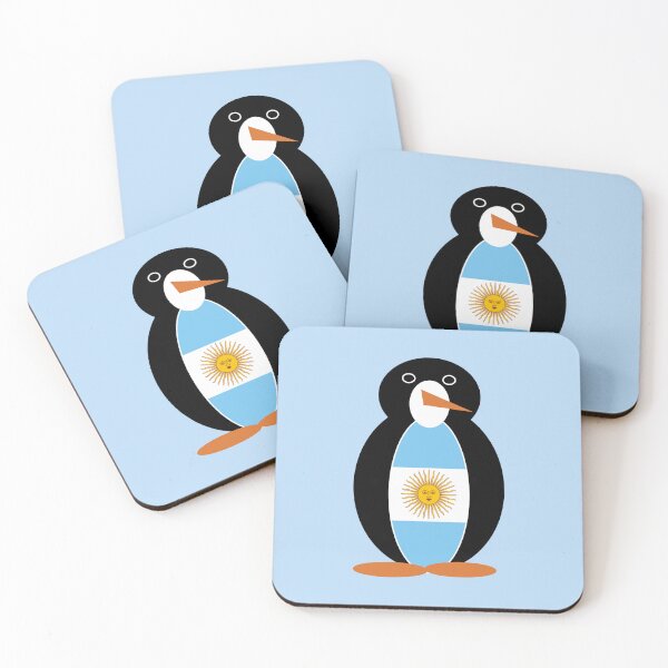 Item preview, Ms. Penguin Argentina Bandera Argentine Flag Design designed and sold by AuntieShoe.