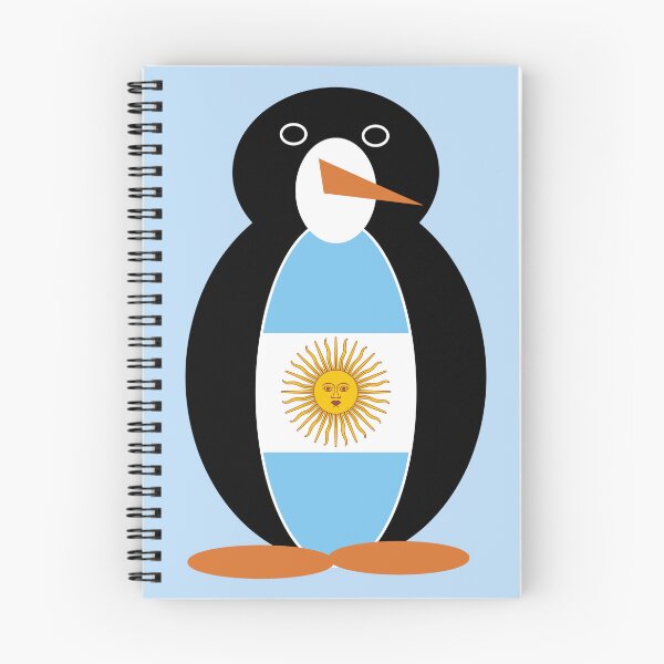 Item preview, Ms. Penguin Argentina Bandera Argentine Flag Design designed and sold by AuntieShoe.