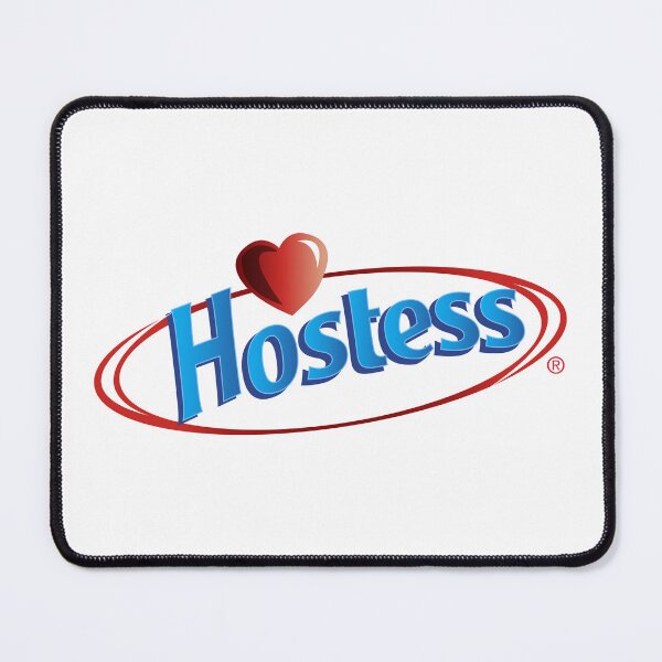 Item preview, Hostess Modern Red Heart Blue Oval Logo designed and sold by chaartis.