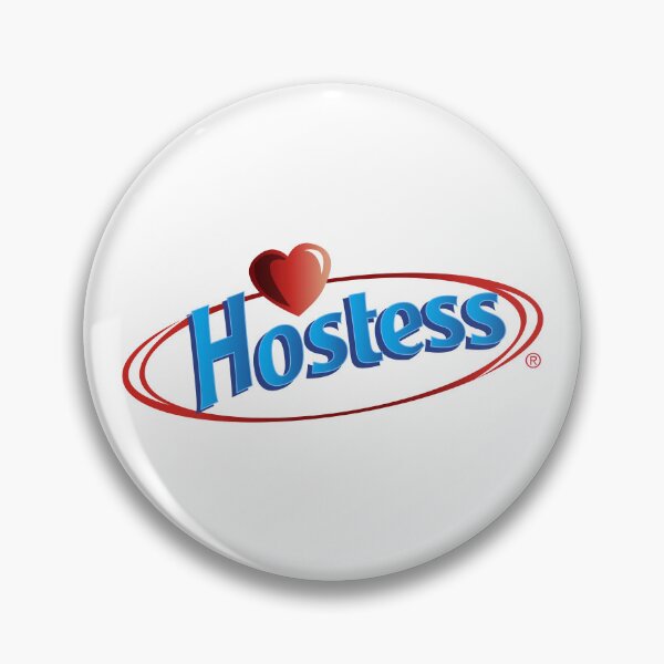 Item preview, Hostess Modern Red Heart Blue Oval Logo designed and sold by chaartis.